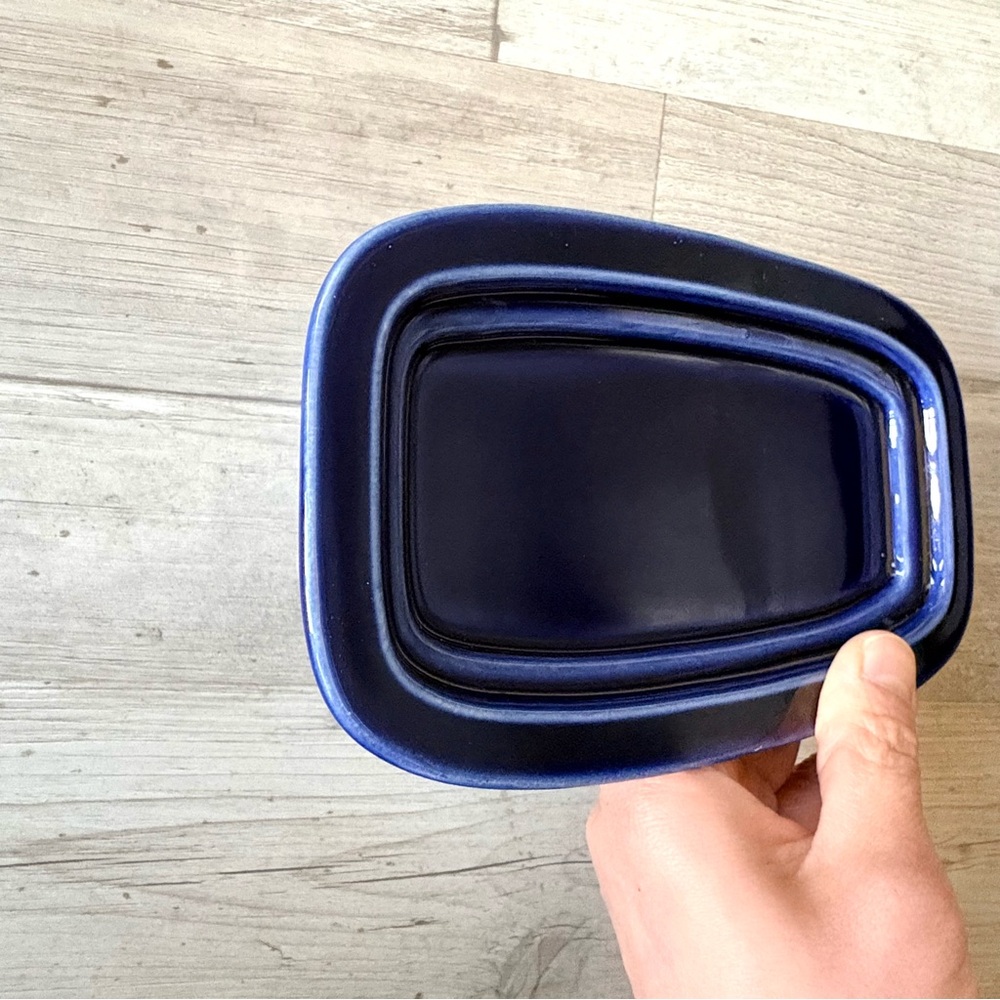 Fiesta Cobalt Small Butter Dish Bottom - Picture 3 of 9
